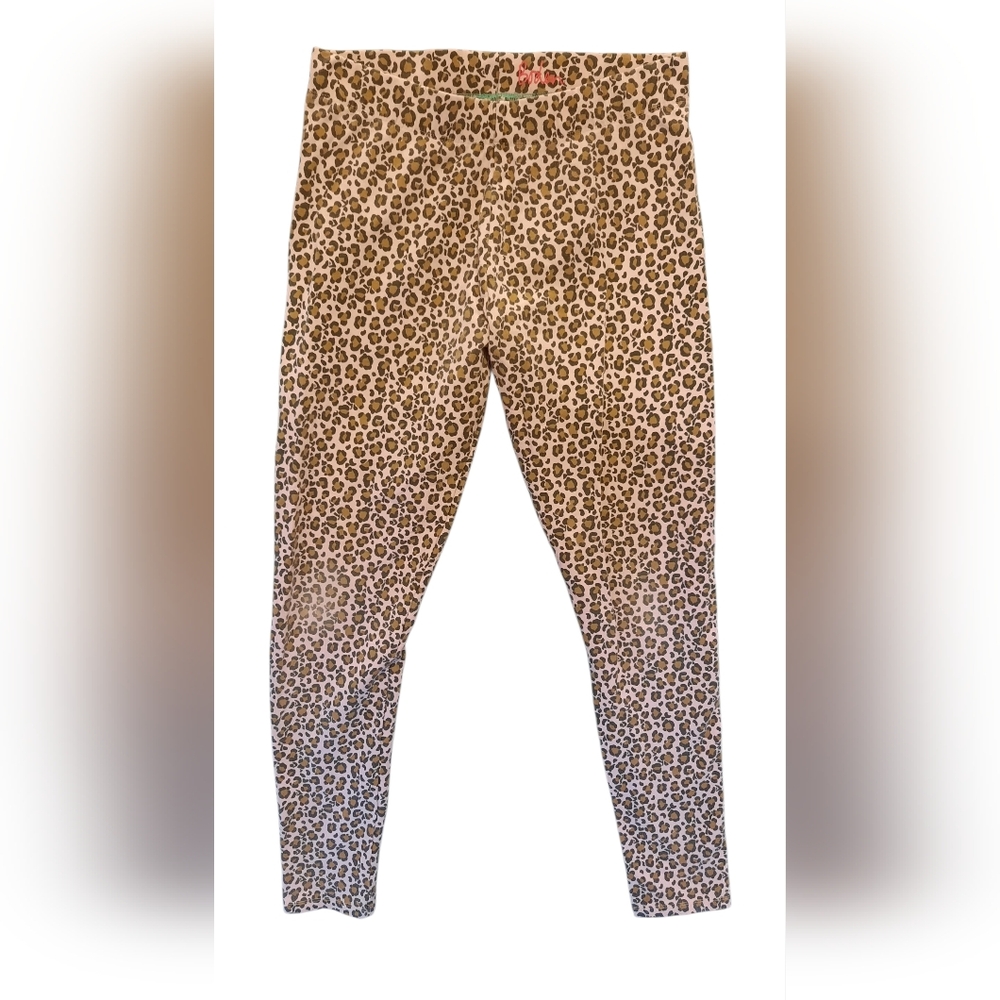 Boden Leggings Girls 15-16Y Leopard Print Stretch Comfort Classic Preppy Casual